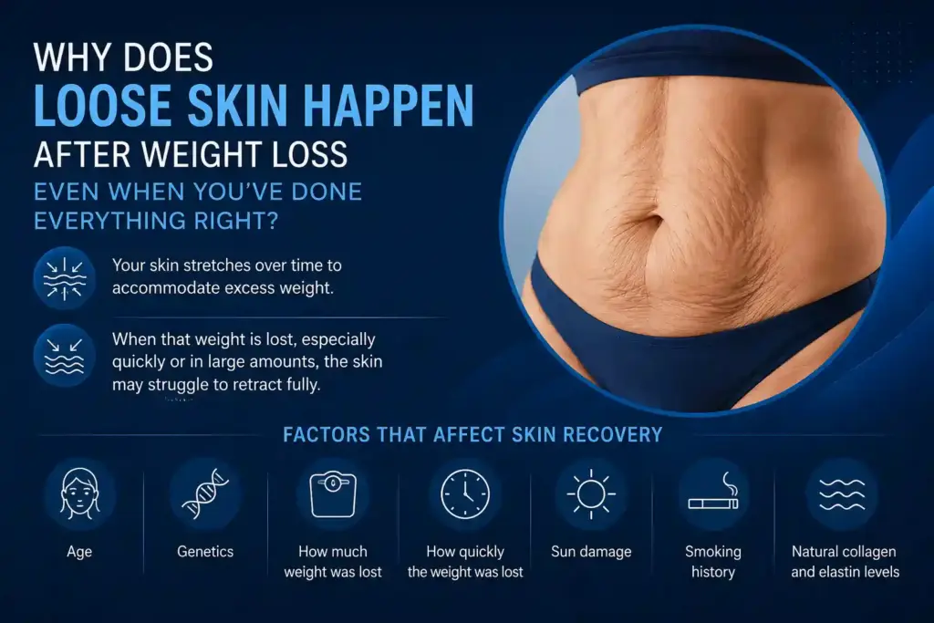 Why Does Loose Skin Happen After Weight Loss Even When You’ve Done Everything Right Redditch?