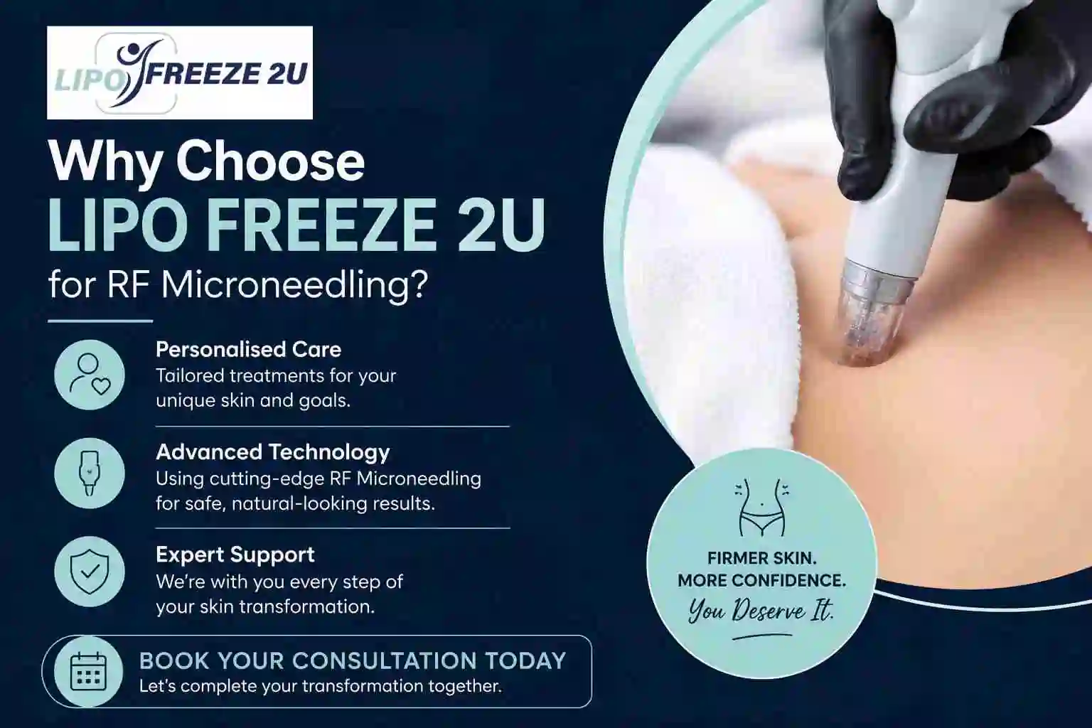 Why Choose LIPO FREEZE 2U for RF Microneedling Redditch?